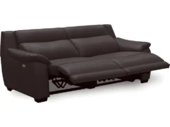 Canapé 3 Places Avec 2 Relax En 100% Tout Cuir épais Luxe Italien - 2 Relax électriques, Chocolat CLAIR. BERN -Canapé Soldes Boutique canape 12305065