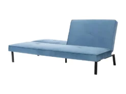 LYNN Banquette Clic Clac 3 Places - Tissu Bleu - L 190 X P 92 X H 87 Cm -Canapé Soldes Boutique canape 12305327