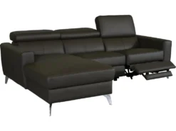 Canapé D'angle En Cuir Italien De Luxe 5 Places BOTERO, Avec Relax électrique, Chocolat, Angle Gauche -Canapé Soldes Boutique canape 12328483