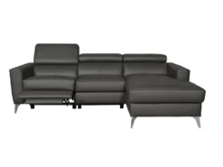 Canapé D'angle En Cuir Italien De Luxe 5 Places BOTERO, Avec Relax électrique, Chocolat, Angle Droit -Canapé Soldes Boutique canape 12328515