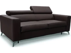 Canapé 3 Places Convertible En Cuir Italien De Luxe MOVIDA, Chocolat 7 Canapé 3 Places Convertible En Cuir Italien De Luxe MOVIDA, Chocolat -Canapé Soldes Boutique canape 12328639