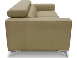 Canapé 3 Places Convertible En Cuir Italien De Luxe MOVIDA, Beige -Canapé Soldes Boutique canape 12328663