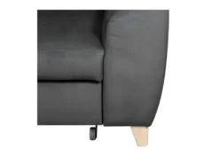 Canapé D'angle Convertible En Tissu Luxe 5 Places, ASTERIA Gris Foncé, Angle Gauche -Canapé Soldes Boutique canape 12331823