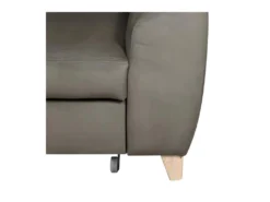 Canapé D'angle Convertible En Tissu Velours Luxe 5 Places, ASTERIA Taupe, Angle Gauche -Canapé Soldes Boutique canape 12331863