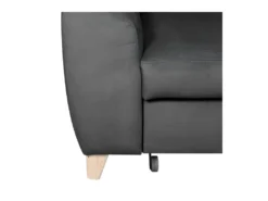 Canapé D'angle Convertible En Tissu Luxe 5 Places, ASTERIA Gris Foncé, Angle Droit -Canapé Soldes Boutique canape 12331887