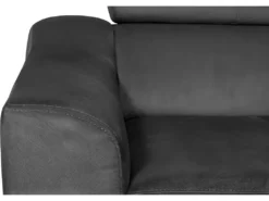 Canapé D'angle Convertible En Tissu Luxe 5 Places, ASTERIA Gris Foncé, Angle Droit -Canapé Soldes Boutique canape 12331889