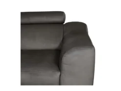 Canapé D'angle Convertible En Tissu Luxe 5 Places, ASTERIA Chocolat Clair, Angle Gauche -Canapé Soldes Boutique canape 12331919