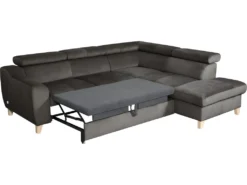 Canapé D'angle Convertible En Tissu Luxe 5 Places, ASTERIA Chocolat Clair, Angle Droit -Canapé Soldes Boutique canape 12331943