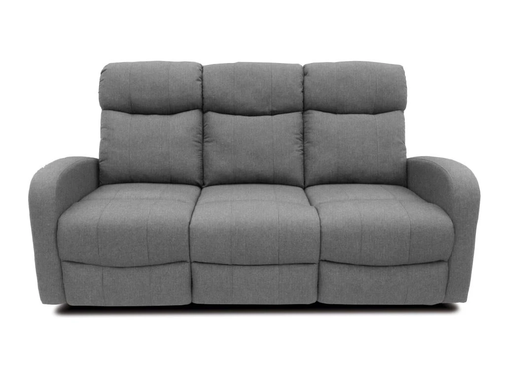 Canapé Relax 3 Portes Lagos 100X185X95Cm Gris - Venprodin 1 Canapé Relax 3 Portes Lagos 100X185X95Cm Gris - Venprodin