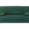 Banquette Clic Clac 3 Places - Tissu Vert Foret - Style Contemporain - L 190 X P 92 Cm - DREAM