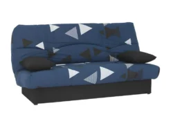 Banquette Clic Clac 3 Places - Tissu Bikini Bleu - Style Contemporain - L 190 X P 92 Cm - DREAM -Canapé Soldes Boutique canape 12396081