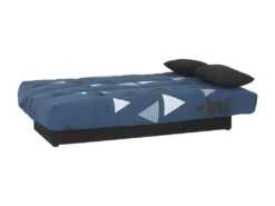 Banquette Clic Clac 3 Places - Tissu Bikini Bleu - Style Contemporain - L 190 X P 92 Cm - DREAM -Canapé Soldes Boutique canape 12396085