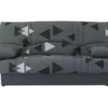 Banquette Clic Clac 3 Places - Tissu Bikini Gris - Style Contemporain - L 190 X P 92 Cm - DREAM