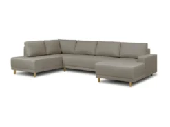Canapé D'angle Panoramique Convertible - 7 Places - Scandinave Taupe -JAKOB -Canapé Soldes Boutique canape 12396835