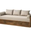 VENNA | Lit Banquette Gigogne Chambre Jeune | Style Classique | 202.5x79-154x60.5 Cm | Tiroir De Rangement Coulissant