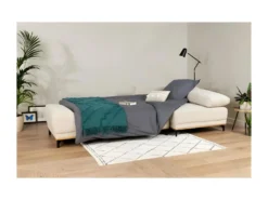 Canape Dangle Convertible Droit 4 Places - Tissu Campsay Beige - L 283 X P 164 X H 73 Cm - MINIMAX -Canapé Soldes Boutique canape 12408497