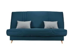 BULTEX Clic Clac MONA 3 Places - Tissu Bleu - L 192 X P 95 X H 101