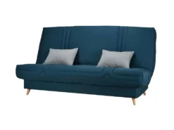 BULTEX Clic Clac MONA 3 Places - Tissu Bleu - L 192 X P 95 X H 101 -Canapé Soldes Boutique canape 12408647