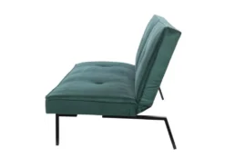 LYNN Banquette Clic Clac 3 Places - Tissu Vert - L 190 X P 92 X H 87 Cm -Canapé Soldes Boutique canape 12461945