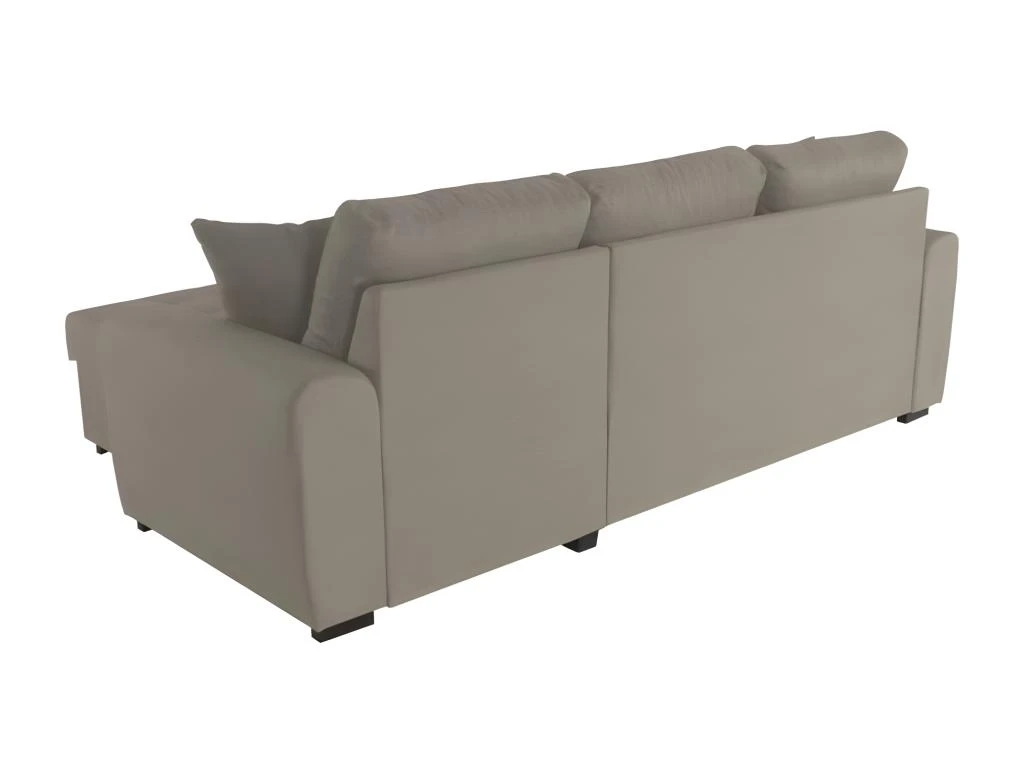 Canapé D'angle Convertible Réversible 4 Places - Tissu Beige - Contemporain - HAMILTON 4 Canapé D'angle Convertible Réversible 4 Places - Tissu Beige - Contemporain - HAMILTON – Image 4