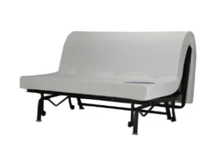 BULTEX Banquette BZ BECCI 3 Places - L 142 X P 101 Cm - Tissu Gris -Canapé Soldes Boutique canape 12497743