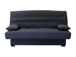 Banquette Clic Clac 3 Places - Matelas 17 Cm - Tissu Gris Anthracite - L199 X P96 X H103 Cm - CHLoe