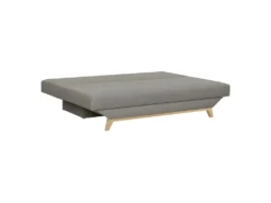TEIJO Banquette Convertible 3 Places Avec Coffre De Rangement - Tissu Taupe - L187 X P 91 X H 82 Cm -Canapé Soldes Boutique canape 12511225