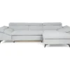 Canape Dangle Droit Convertible 4 Places MAX - Tissu All Senses Gris - L 291 X P 171 X H 75 Cm - MINIMAX