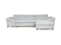 Canape Dangle Droit Convertible 4 Places MAX - Tissu All Senses Gris - L 291 X P 171 X H 75 Cm - MINIMAX