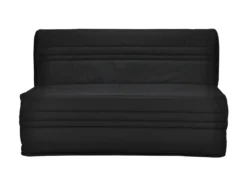 JOE Banquette BZ 3 Places - Tissu Noir - Contemporain - L 143 X P 97 Cm