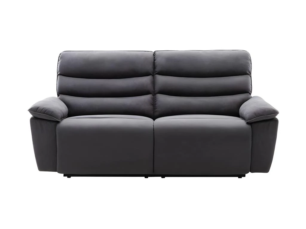 BLAKE Canape 3 Places Dont 2 Relax Electrique - Tissu Gris - L 206 X P 96 X H 100 Cm 1 BLAKE Canape 3 Places Dont 2 Relax Electrique - Tissu Gris - L 206 X P 96 X H 100 Cm