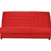 BEIJA Banquette Clic-clac 3 Places - Comfort BULTEX - L 192 X P 95 Cm - Tissu Rouge