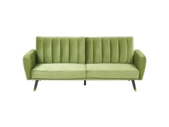 Canapé Convertible 3 Places En Velours Vert Olive VIMMERBY 9 Canapé Convertible 3 Places En Velours Vert Olive VIMMERBY -Canapé Soldes Boutique canape 12594529