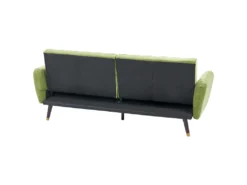 Canapé Convertible 3 Places En Velours Vert Olive VIMMERBY 11 Canapé Convertible 3 Places En Velours Vert Olive VIMMERBY -Canapé Soldes Boutique canape 12594533