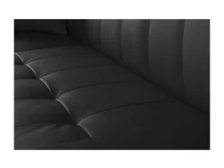 ROMAN Canape Dangle Reversible Convertible 3 Places + Coffre De Rangement - Simili Noir - Contemporain - L 235 X P 85 - 153 Cm -Canapé Soldes Boutique canape 12598699