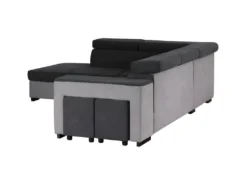 ARMSTRONG Canape Dangle Gauche Convertible + Coffre 5 Places - Tissu Gris Clair Et Gris Fonce -L 271 X P 220 X H 77 Cm 9 ARMSTRONG Canape Dangle Gauche Convertible + Coffre 5 Places - Tissu Gris Clair Et Gris Fonce -L 271 X P 220 X H 77 Cm -Canapé Soldes Boutique canape 12611761