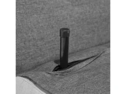 Banquette Convertible 1 Place En Tissu Gris Foncé FARRIS -Canapé Soldes Boutique canape 12662751