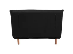 Banquette Convertible 1 Place En Tissu Noir SETTEN -Canapé Soldes Boutique canape 12665471