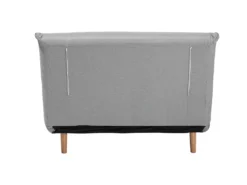 Banquette Convertible 1 Place En Tissu Gris Clair SETTEN -Canapé Soldes Boutique canape 12665487