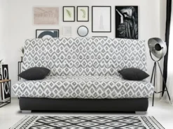 Canapé Convertible Clic-clac En Tissu Avec Matelas BULTEX Imprimé Losanges TULSA 10 Canapé Convertible Clic-clac En Tissu Avec Matelas BULTEX Imprimé Losanges TULSA -Canapé Soldes Boutique canape 12685363