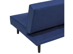 Canapé Convertible 3 Places En Tissu Bleu Marine VISBY -Canapé Soldes Boutique canape 12692579