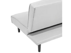 Canapé Convertible 3 Places En Tissu Gris Clair VISBY -Canapé Soldes Boutique canape 12692599