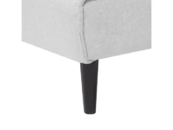 Canapé Convertible 3 Places En Tissu Gris Clair VISBY -Canapé Soldes Boutique canape 12692601