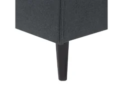 Canapé Convertible 3 Places En Tissu Gris Foncé VISBY -Canapé Soldes Boutique canape 12692619