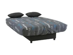 Canapé Convertible Clic-clac En Tissu Avec Coffre De Rangement Imprimé Good Night SALOON -Canapé Soldes Boutique canape 12697319