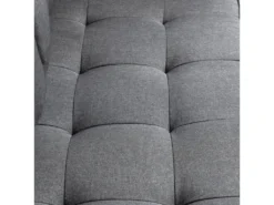 Canapé Convertible 2 Places Design Contemporain Assise Dossier Capitonnés Polyester Aspect Lin Gris 8 Canapé Convertible 2 Places Design Contemporain Assise Dossier Capitonnés Polyester Aspect Lin Gris -Canapé Soldes Boutique canape 12865195