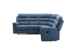 Canape Dangle Avec 2 Places Relax Manuels - Tissu Bleu - L 230 X P 55 X H 100 Cm - AUGUST 9 Canape Dangle Avec 2 Places Relax Manuels - Tissu Bleu - L 230 X P 55 X H 100 Cm - AUGUST -Canapé Soldes Boutique canape 12873397