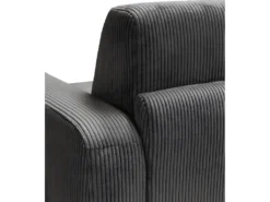 Canapé 3 Places Convertible Express En Velours Côtelé Gris Anthracite - Couchage 140 Cm - Matelas 14 Cm - BEVIS 15 Canapé 3 Places Convertible Express En Velours Côtelé Gris Anthracite - Couchage 140 Cm - Matelas 14 Cm - BEVIS -Canapé Soldes Boutique canape 12929351