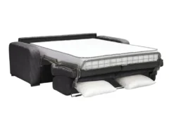 Canapé 3 Places Convertible Express En Velours Côtelé Gris Anthracite - Couchage 140 Cm - Matelas 14 Cm - BEVIS 16 Canapé 3 Places Convertible Express En Velours Côtelé Gris Anthracite - Couchage 140 Cm - Matelas 14 Cm - BEVIS -Canapé Soldes Boutique canape 12929359