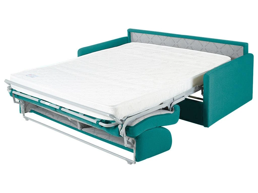 Canapé 4 Places Convertible Express En Tissu CALIFE - Turquoise - Couchage 160 Cm - Matelas 14 Cm 6 Canapé 4 Places Convertible Express En Tissu CALIFE - Turquoise - Couchage 160 Cm - Matelas 14 Cm – Image 6